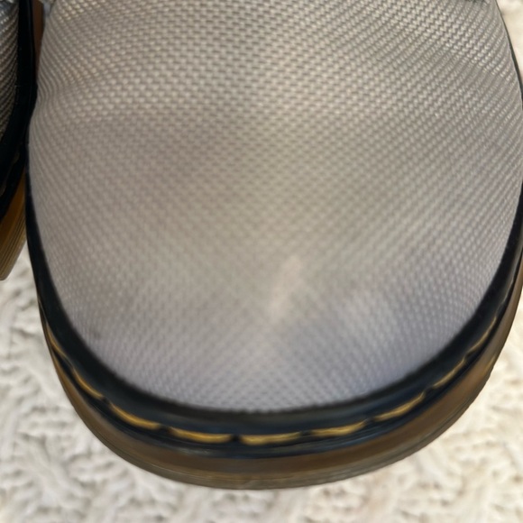 DR MARTENS KIDS UNISEX MENS 4 Ladies 5 Gray High-Top Boots - Picture 5 of 11